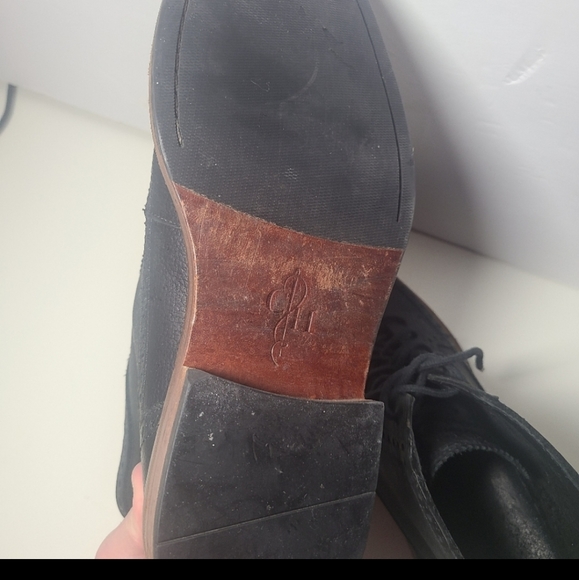 Cole haan black leather boots/shoes size 8 men - Picture 5 of 10